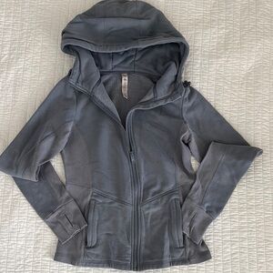 Alo yoga contour jacket in steel grey